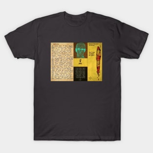 Zodiac Killer- The 340 Little List 'Collage' Design T-Shirt